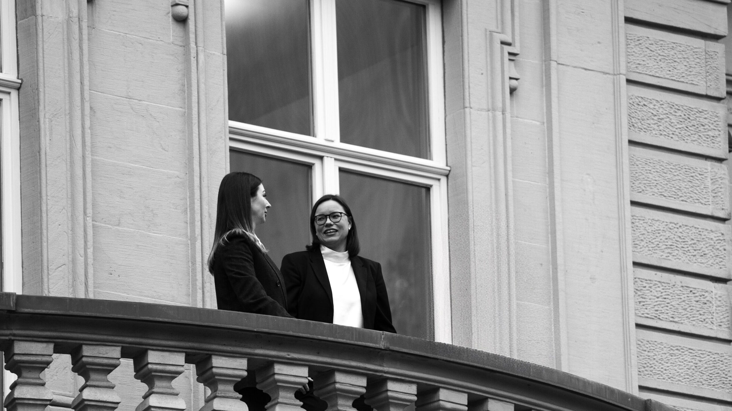 Annett & Agne at the balcony